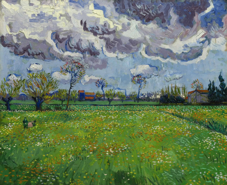Landscape under a Turbulent Sky - Vincent van Gogh