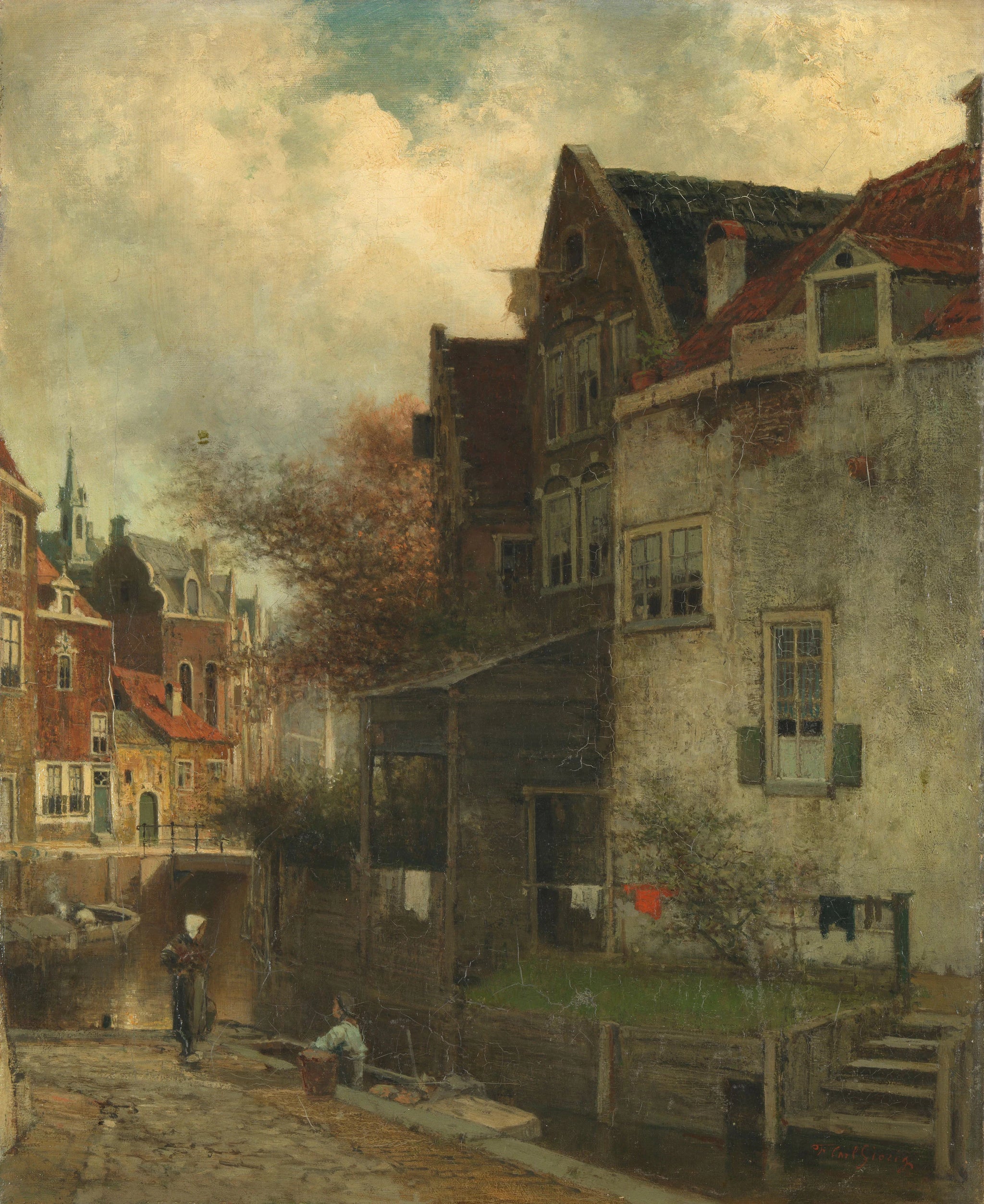 Paysage urbain - Ferdinand Carl Sierich