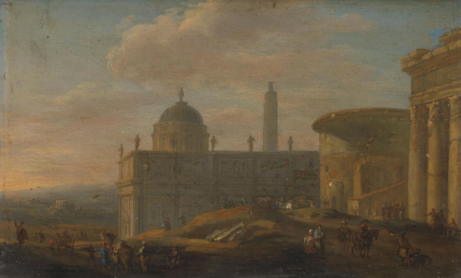 Paysage urbain italien - Jacob van der Ulft