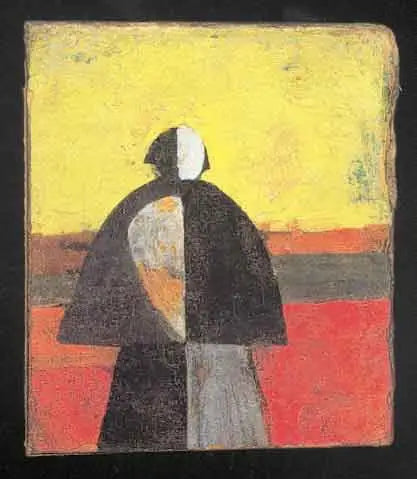 Peasant in the Fields - Kazimir Malevich