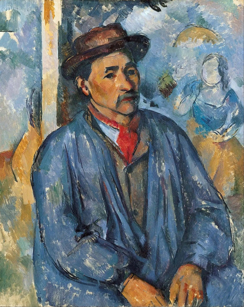 Peasant in a Blue Smock - Paul Cézanne