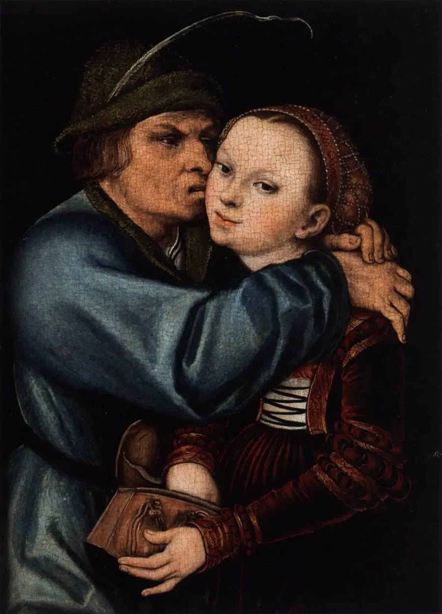 Peasant and Prostitute - Lucas Cranach the Elder