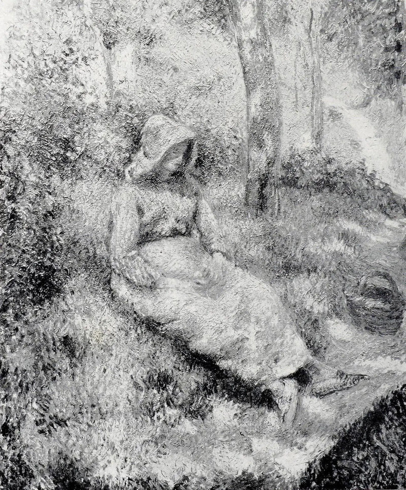 Seated Peasant - Camille Pissarro