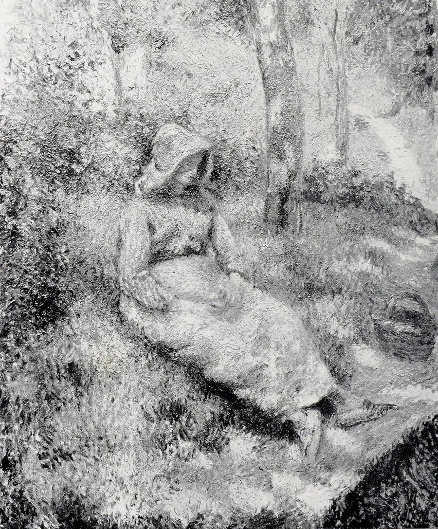 Seated Peasant - Camille Pissarro