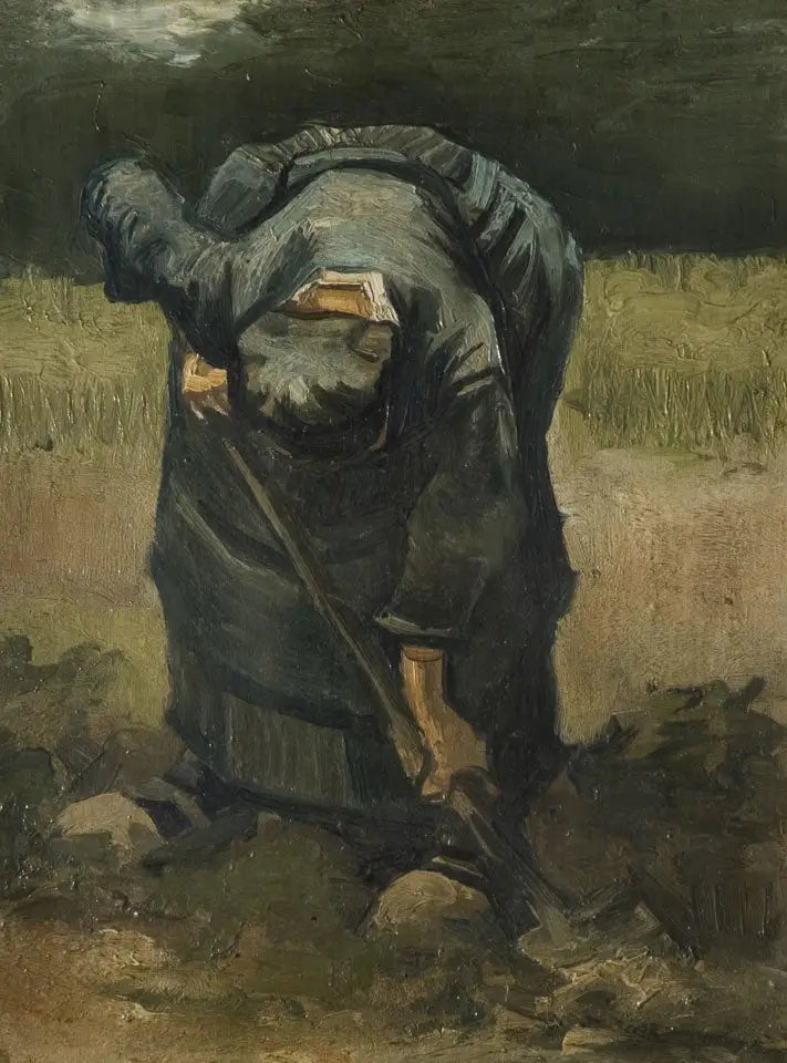 Peasant Woman Digging - Vincent van Gogh