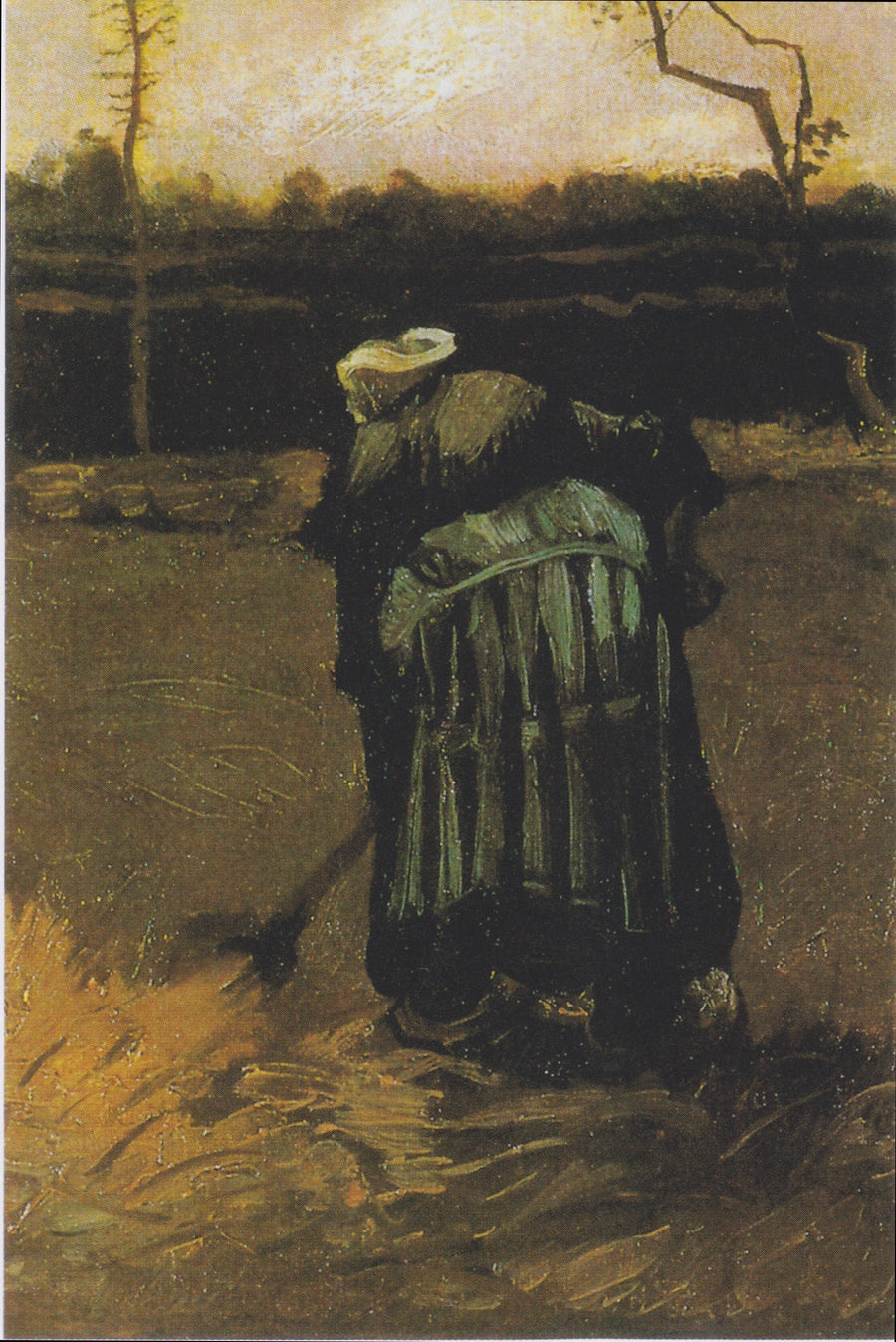 Peasant Woman Digging - Vincent van Gogh