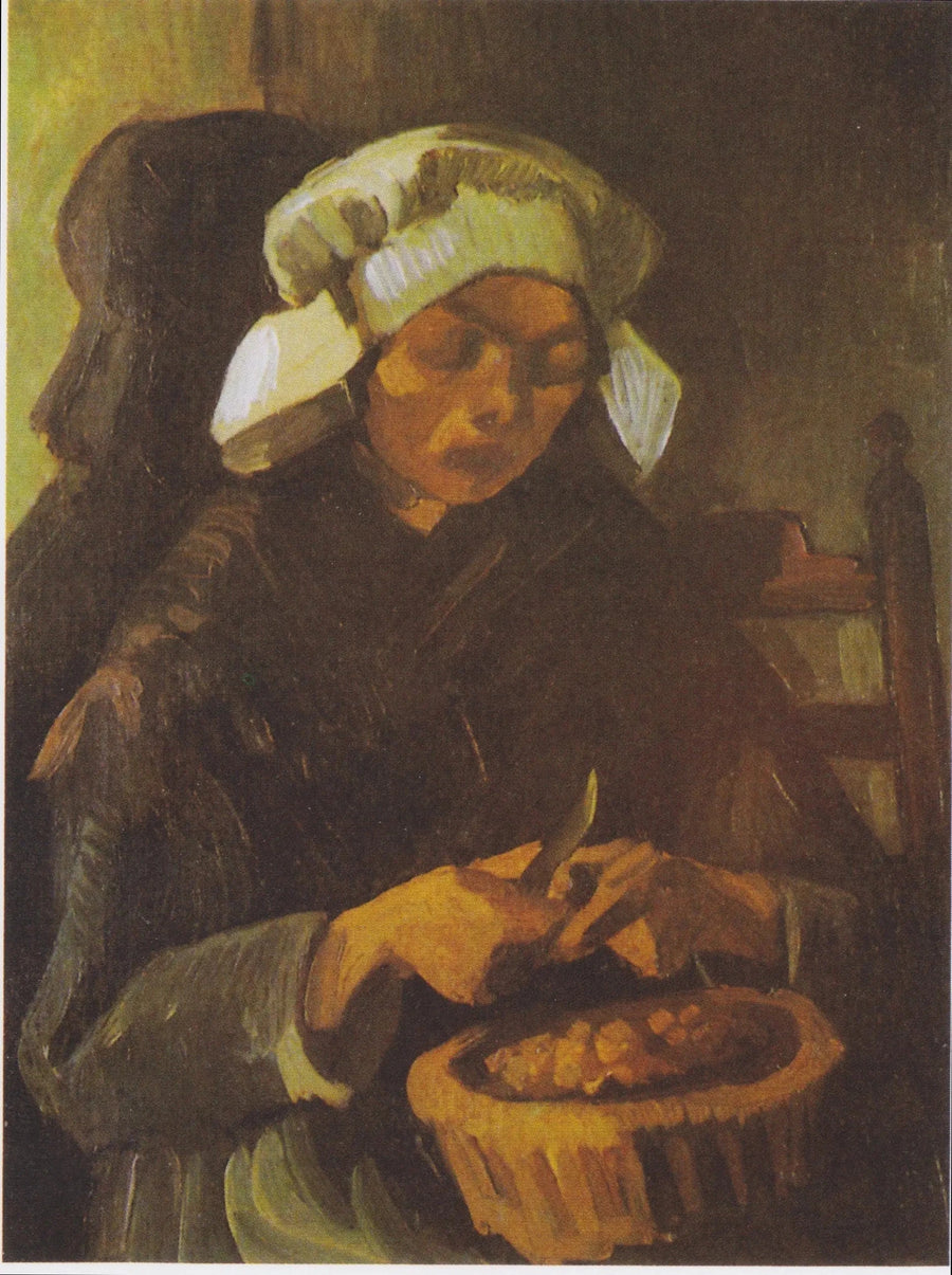 Peasant peeling potatoes - Vincent van Gogh