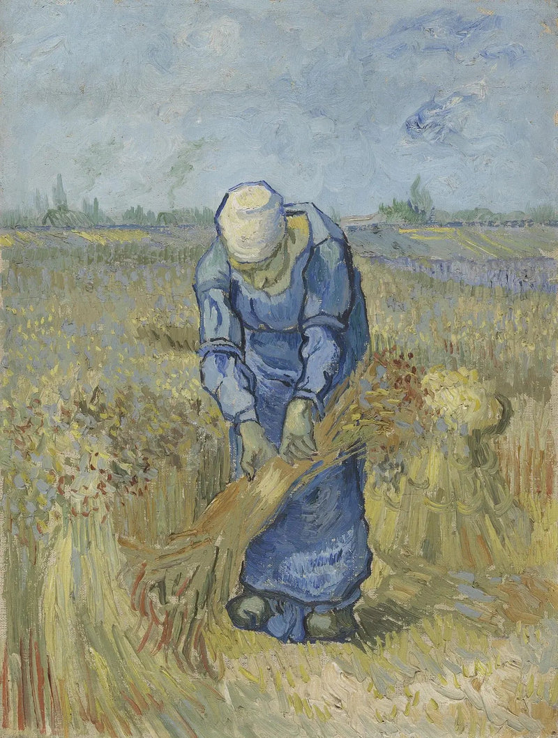 Peasant Binding Sheaves (after Millet) - Vincent van Gogh