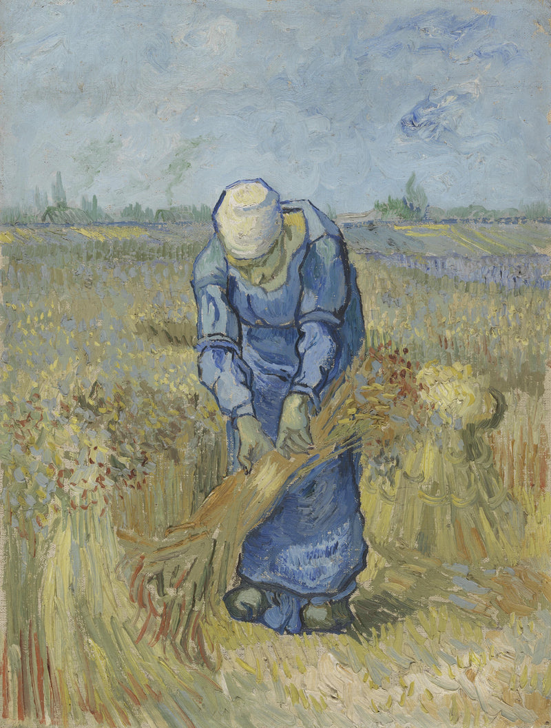 Peasant Binding Sheaves (after Millet) - Vincent van Gogh