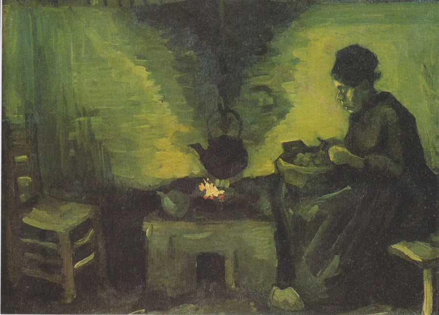 Peasant Woman by the Hearth - Vincent van Gogh
