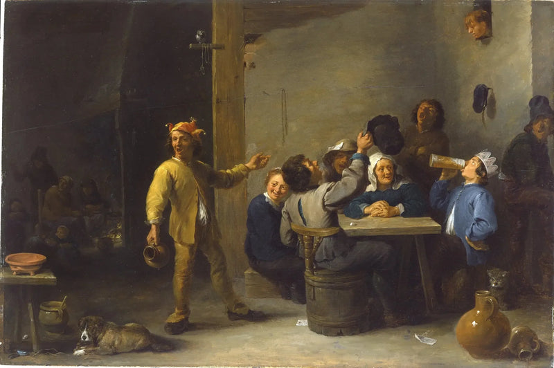 Peasants célébrant la douzième nuit - David Teniers le Jeune