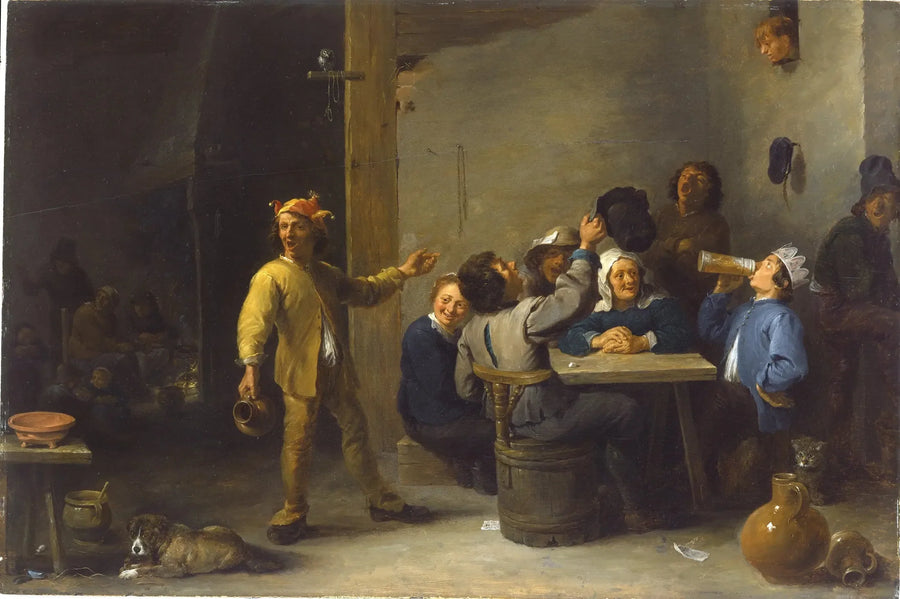 Peasants célébrant la douzième nuit - David Teniers le Jeune