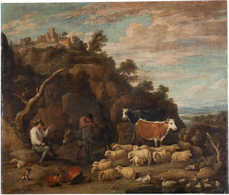 Peasants conversing - David Teniers the Younger