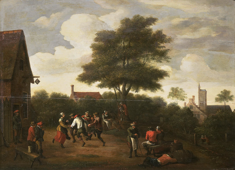 Paysans dansants - Artiste inconnu du Rijksmuseum