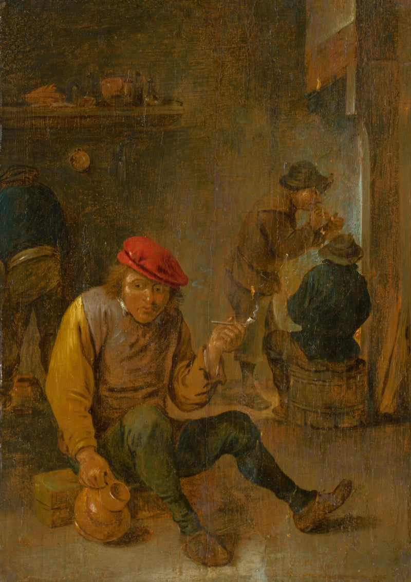 Pipe-smoking farmers - David Teniers the Younger
