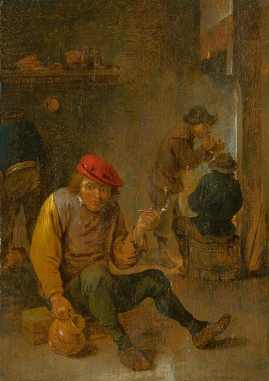 Pipe-smoking farmers - David Teniers the Younger