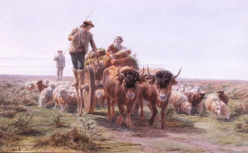 Landais Farmers Going to the Market - Rosa Bonheur