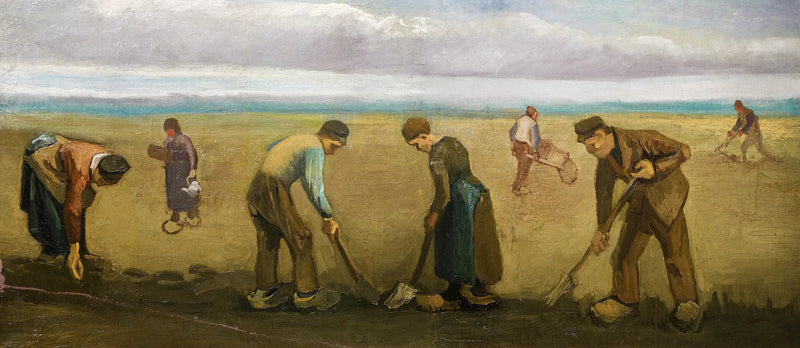 Peasants Planting Potatoes - Vincent van Gogh