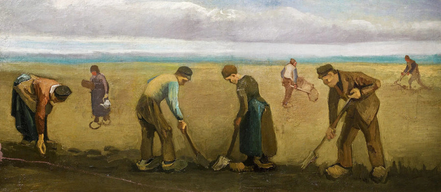 Peasants Planting Potatoes - Vincent van Gogh