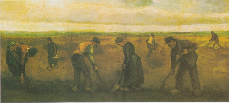 Peasants Planting Potatoes - Vincent van Gogh