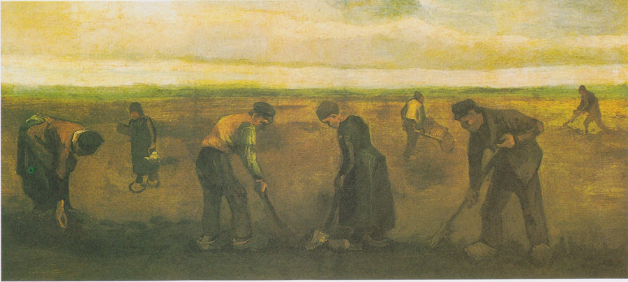 Peasants Planting Potatoes - Vincent van Gogh