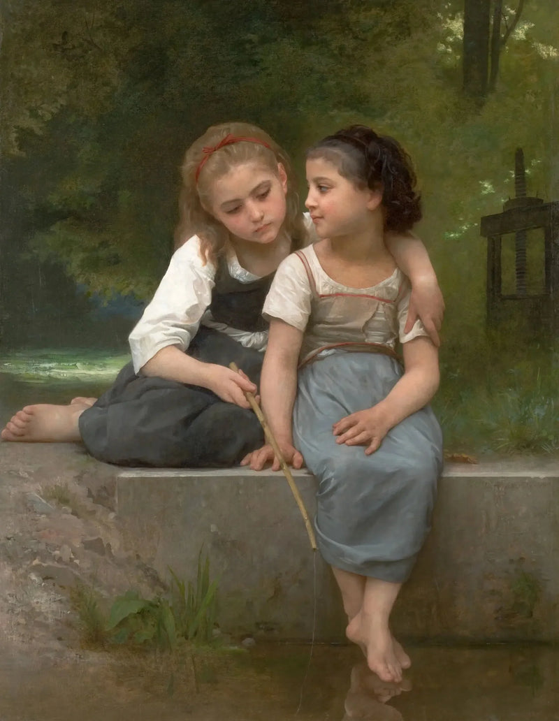Frog Fishing - Bouguereau