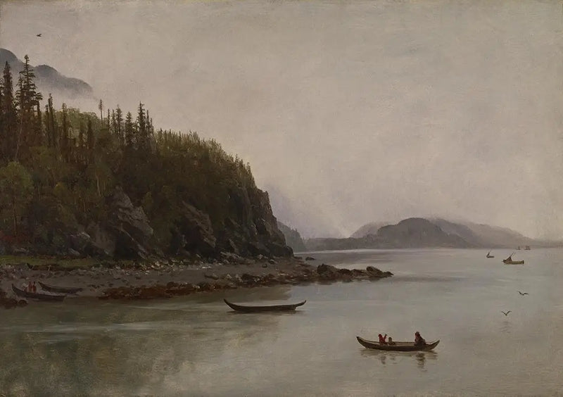 Indian Fishing - Albert Bierstadt