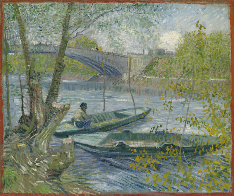 Spring Fishing at the Clichy Bridge - Vincent van Gogh
