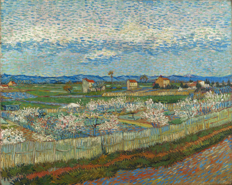 Peach Trees in Bloom - Vincent van Gogh
