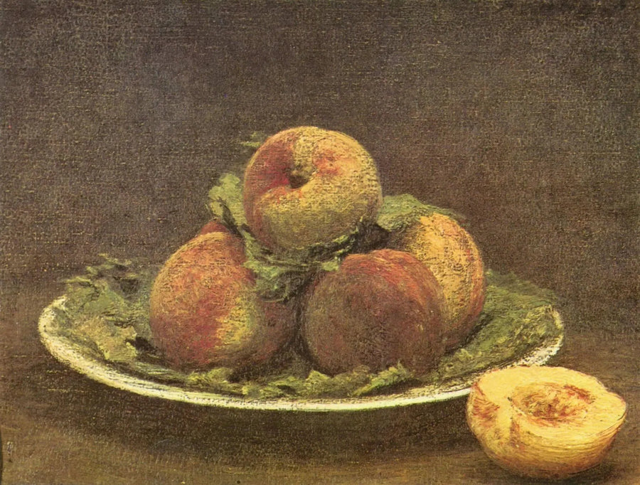 Peaches on a Plate - Henri Fantin-Latour