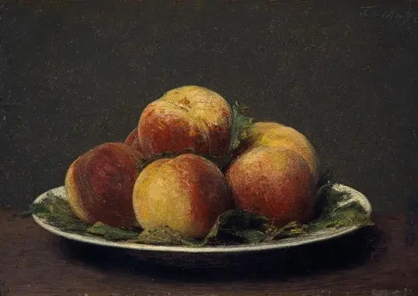 Pêches sur un plat - Henri Fantin-Latour - Alpha Reproduction