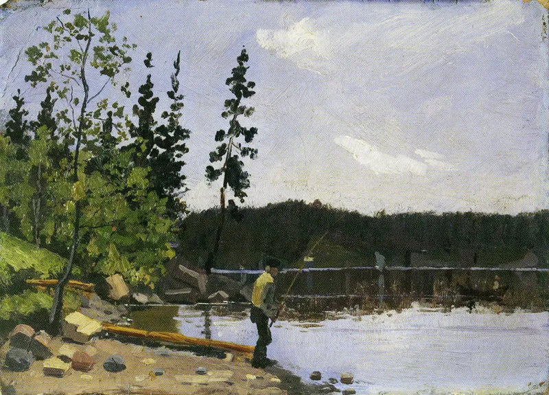 Fisherman by the Water - Edvard Munch