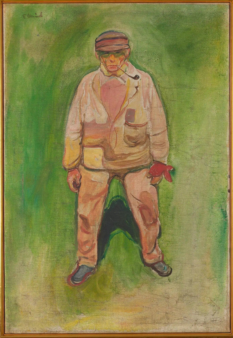 Fisherman on a Green Meadow - Edvard Munch