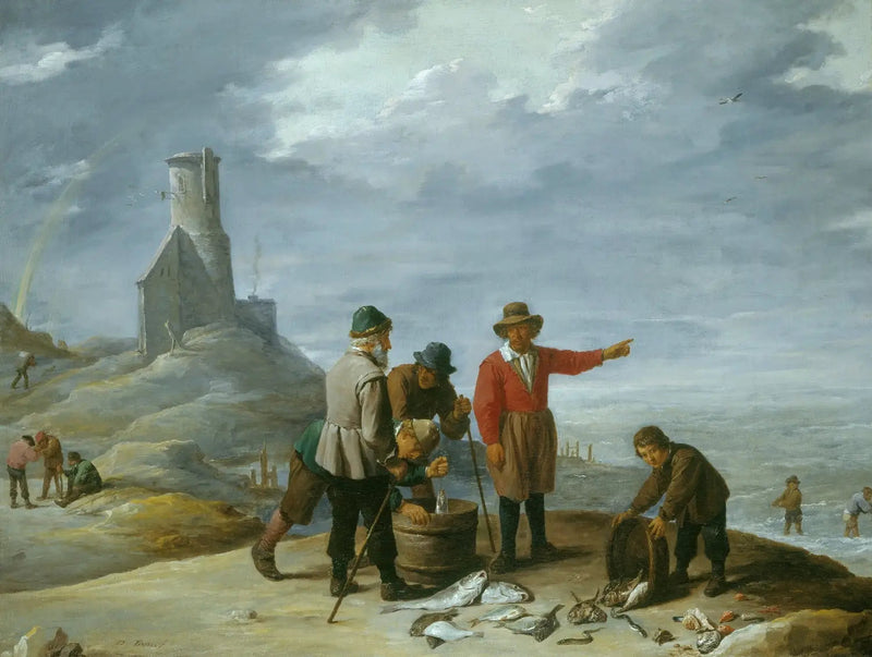 Fishermen by the Sea - David Teniers the Younger