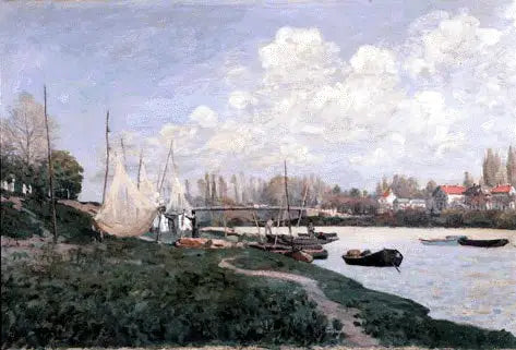 Fishermen Spreading Their Nets - Alfred Sisley