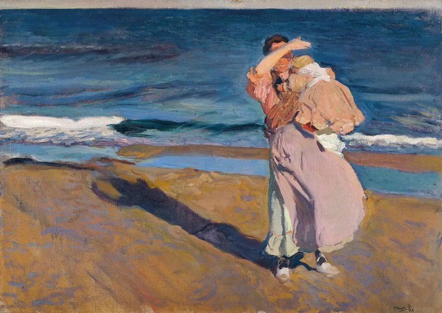 Fisherwoman with her Son - Joaquín Sorolla