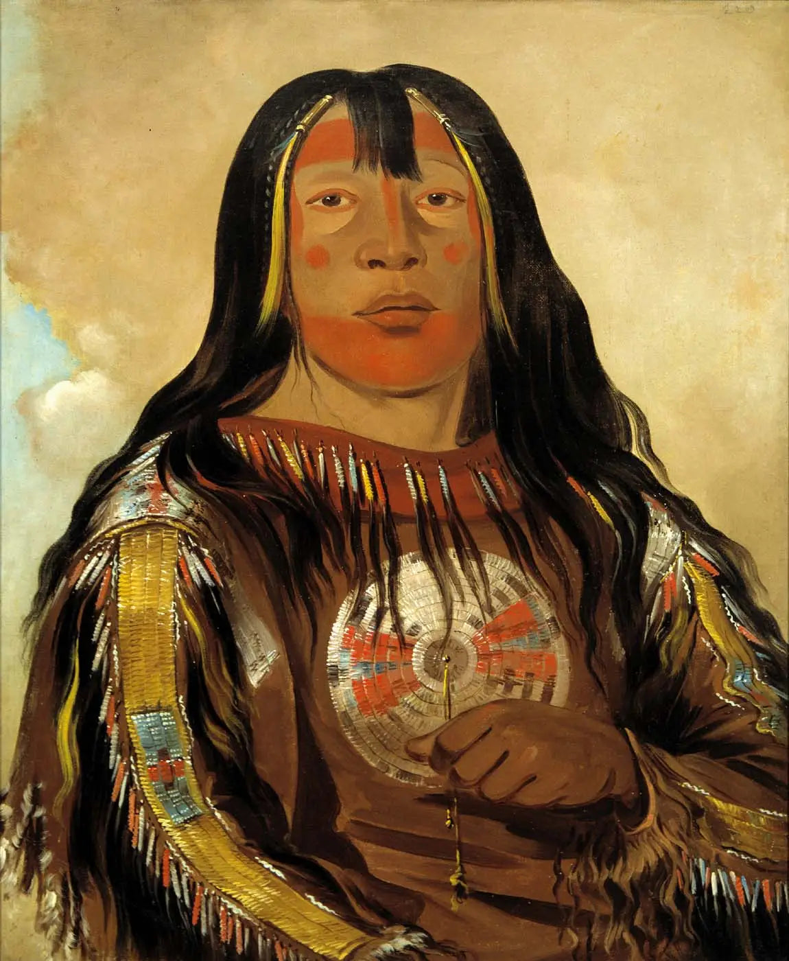 Peh-tó-pe-kiss Côtes d’Aigle un chef Piegan - George Catlin - Alpha Reproduction