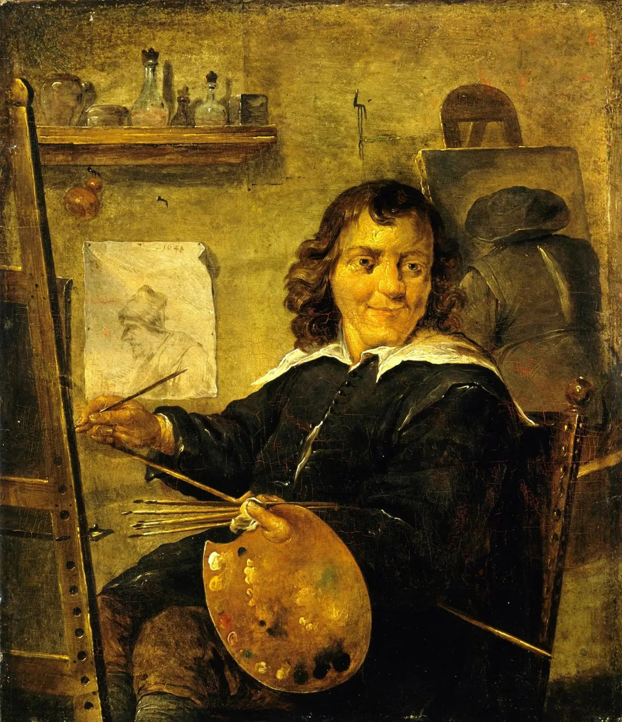 Painter in his studio - David Teniers the Younger