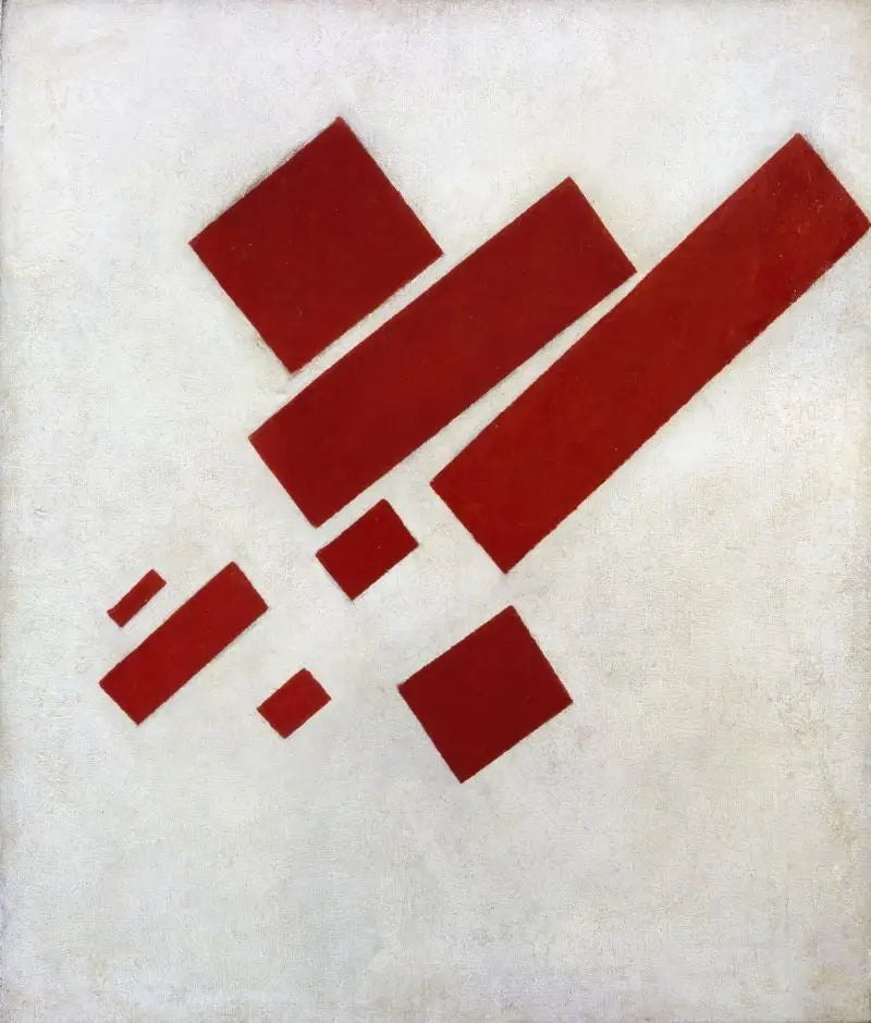 Suprematist Painting: Eight Red Rectangles - Kazimir Malevich