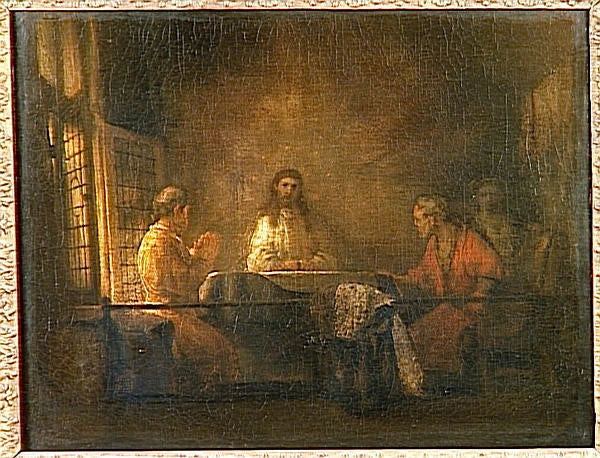 The Pilgrims of Emmaus - Rembrandt