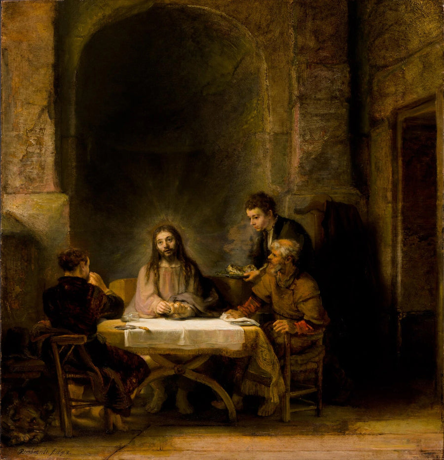 The Pilgrims of Emmaus - Rembrandt