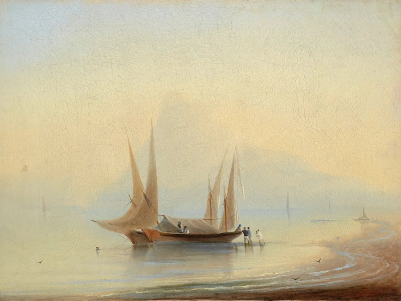 Boat at the seaside - Ivan Aïvazovski