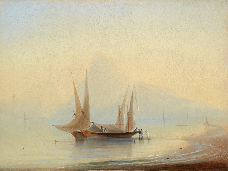 Boat at the seaside - Ivan Aïvazovski