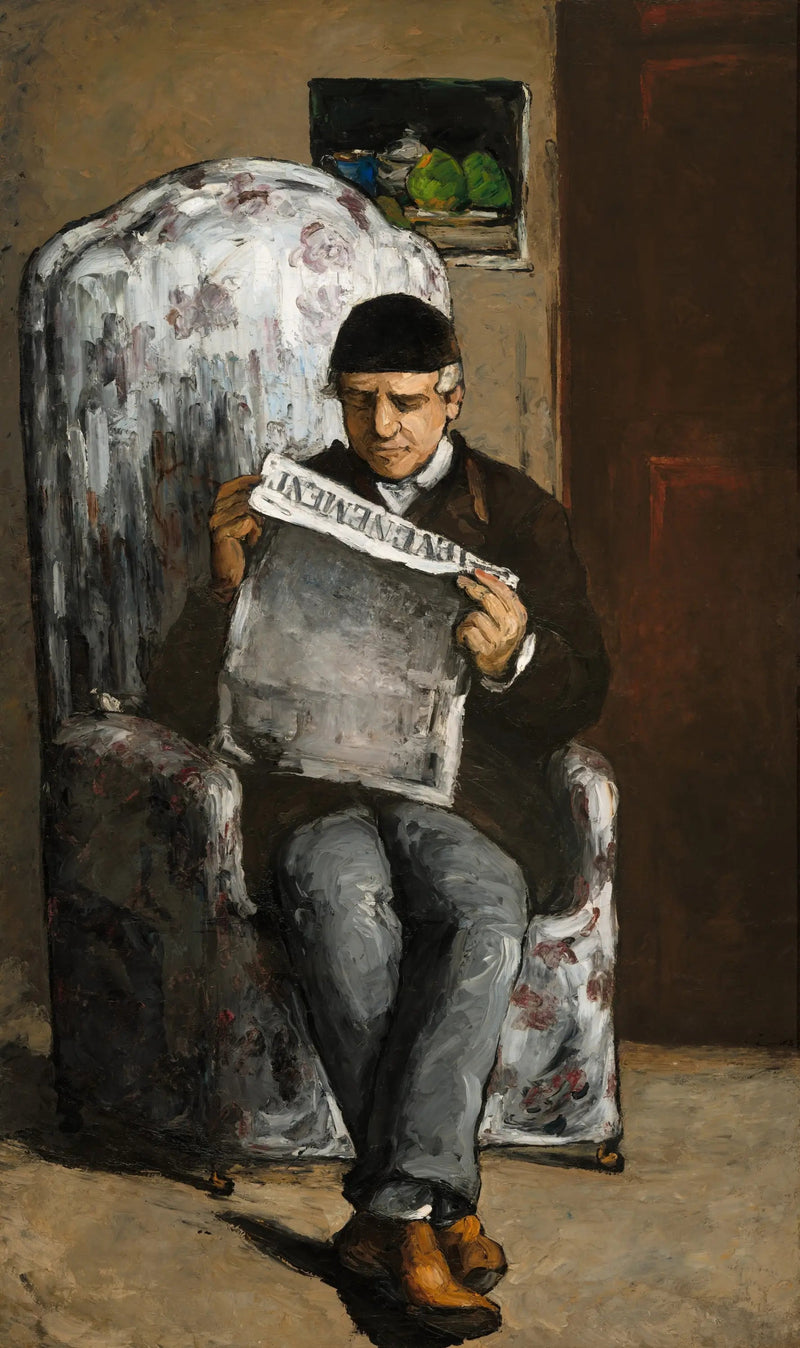 Father of the Artist Reading the Newspaper - Paul Cézanne
