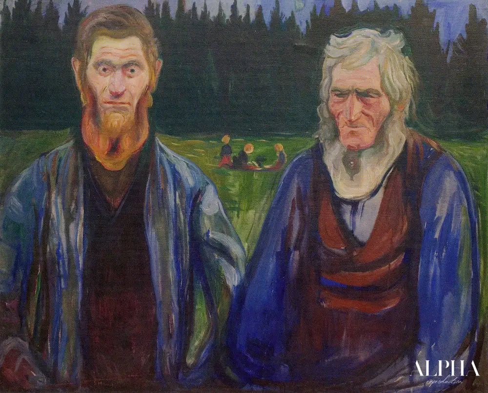 Père et fils - Edvard Munch - Reproductions de tableaux et peintures haut de gamme