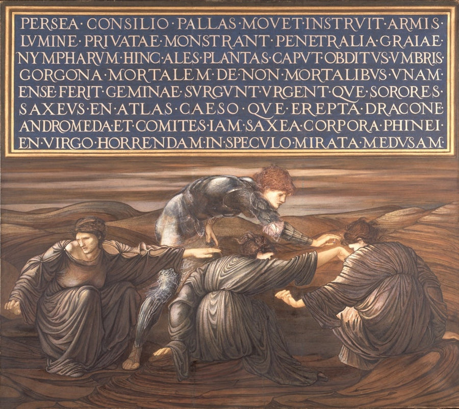 Pérès and the Grées - Edward Burne-Jones