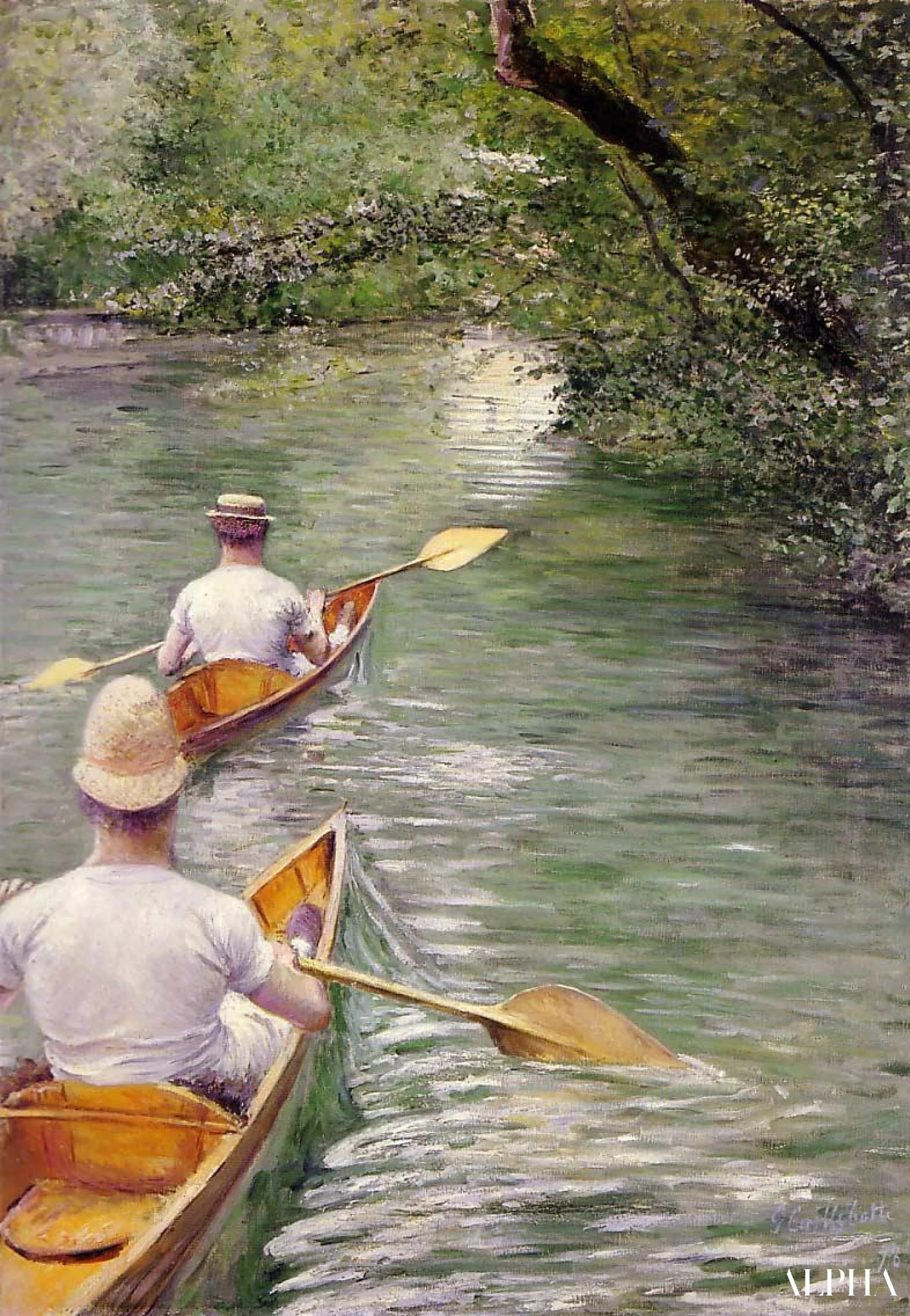 Périssoires - Caillebotte - High-end reproductions of paintings and artworks