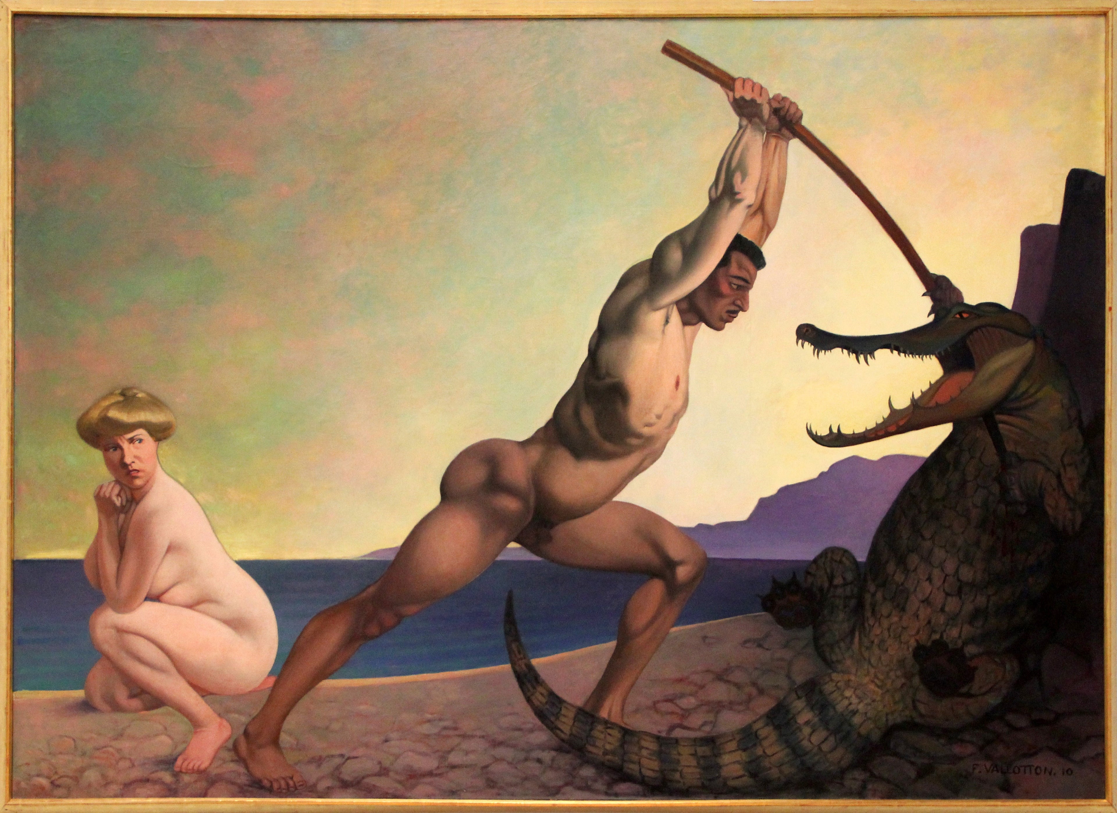 Perseus killing the dragon - Félix Vallotton