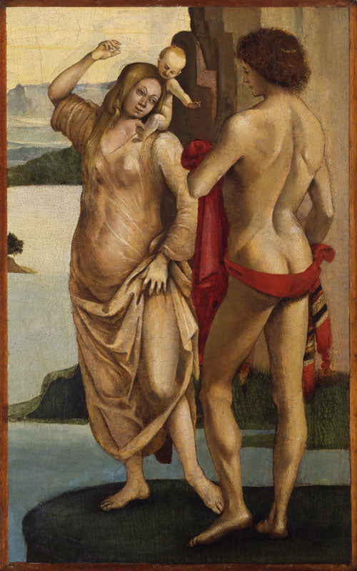 Characters in a Landscape: Man, Woman, and Child - Luca Signorelli