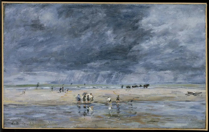 Characters on the Beach - Eugène Boudin
